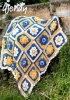 Crochet Pattern - Wendy 5957 - Aran with Wool - Flower Garden Throw